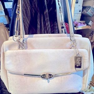 Coach Lizard Satchel Leather Beg Shoulder Bag